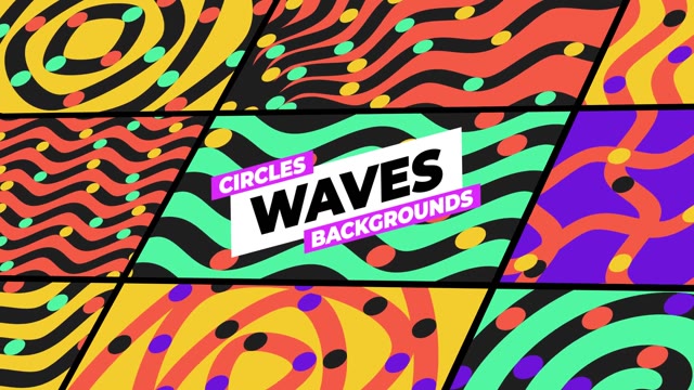 Circles Waves Backgrounds
