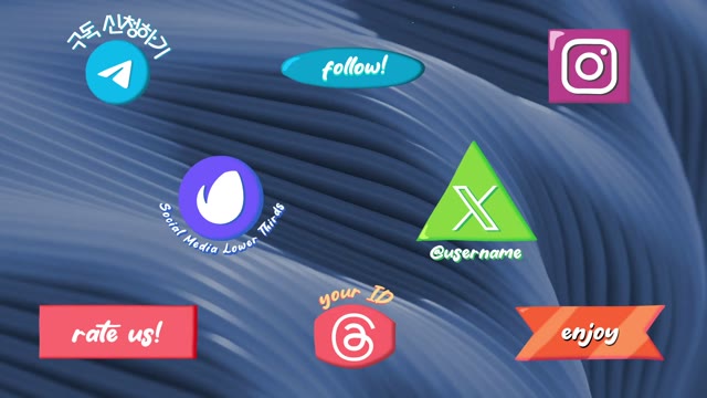 Hand Drawn Social Media Lower Thirds For After Effects
