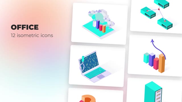 Office Isometric Icons