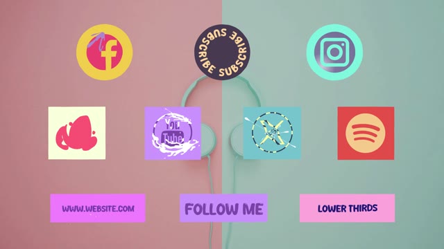 Social Media Lower Thirds For After Effects