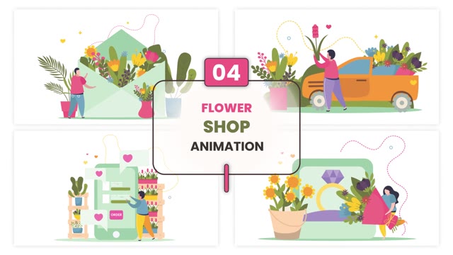 Flower Shop Animation Scene