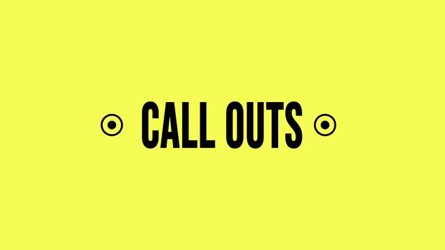 Call Outs Pack