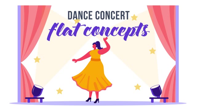Dance Concert Flat Concept