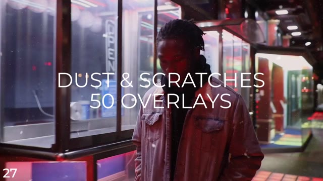 50 Dust Scratches Overlay