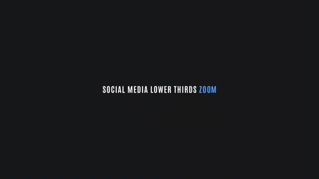 Social Media Lower Thirds Zoom