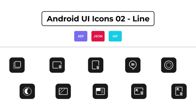 Android Ui Icons 02 Line