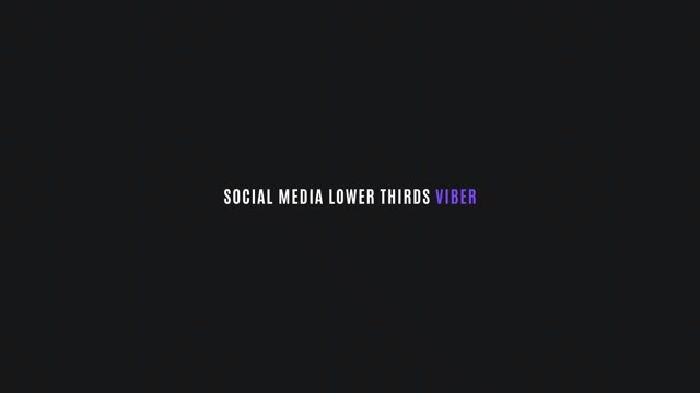 Social Media Lower Thirds Viber
