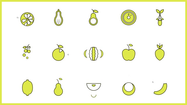 Fruits Icon After Effect
