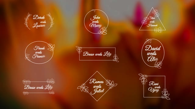 Wedding Titles Ae