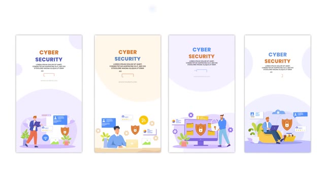 Cyber Security Awareness Cartoon Character Instagram Story