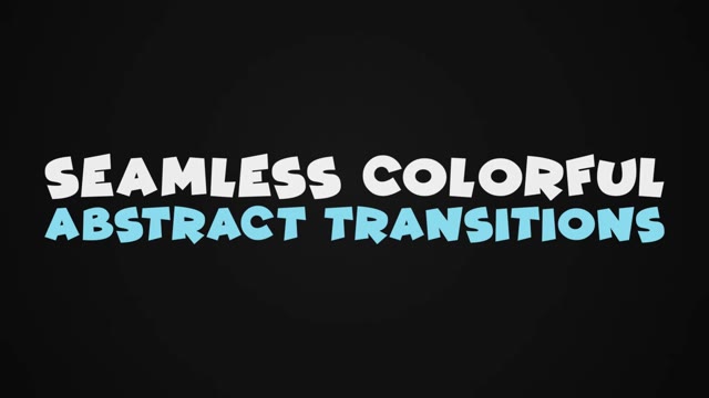 Seamless Colorful Abstract Transitions After Effects