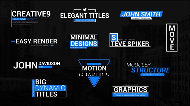 Elegant Lower Third Titles