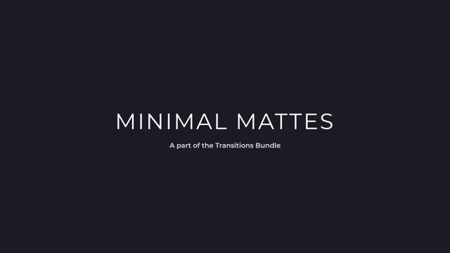 Minimal Mattes