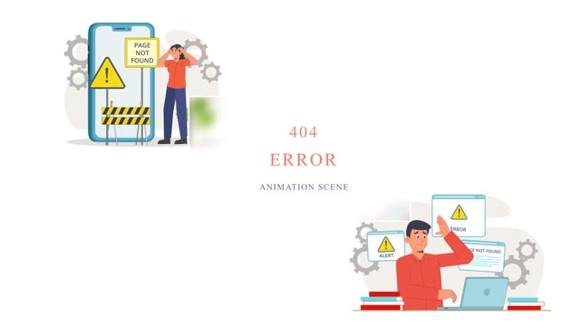 404 Error Animation Scene