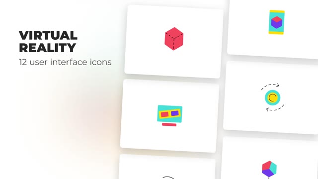Virtual Reality User Interface Icons
