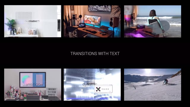 Wave Glitch Text Transitions
