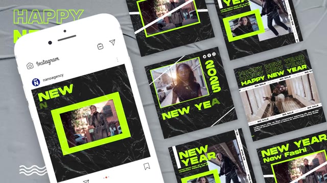 Happy New Year Instagram Promo Post