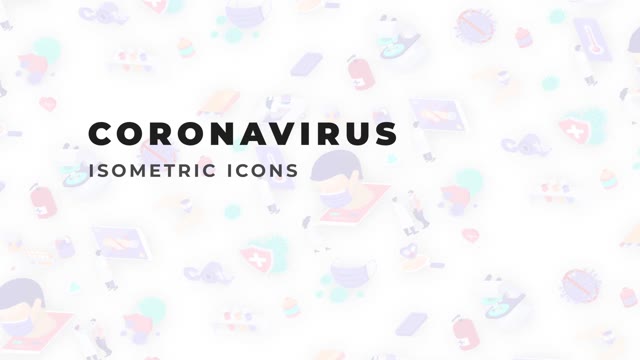 Coronavirus Isometric Icons