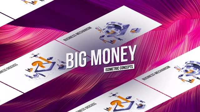 Big Money Isometric Concept
