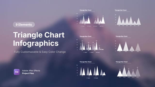 Triangle Chart Infographics