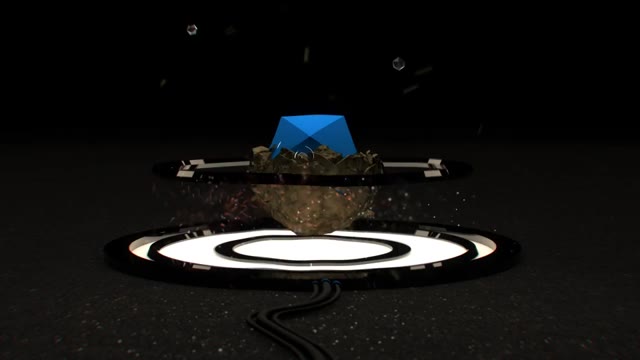 Hybrid Glitch Miner 4K Logo Reveal