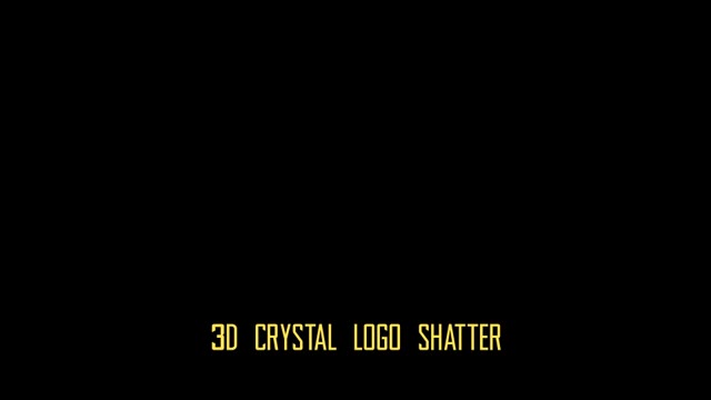 3D Crystal And Diamond Shatter Logo