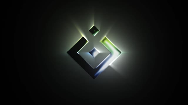 Neon And Particles Logo Reveal