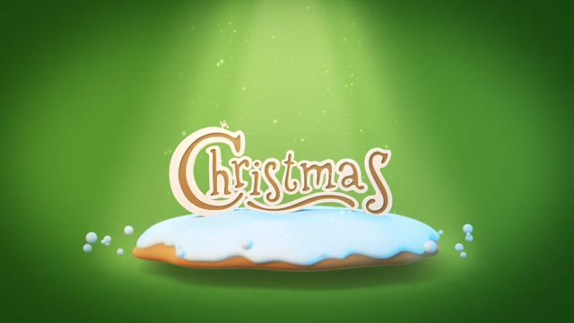 Christmas New Year Greeting Card Logo Reveal