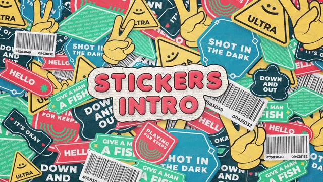 Stickers Abstract Logo Intro