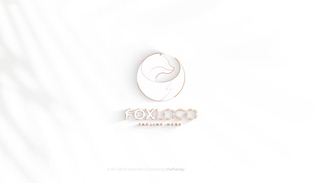 White Logo Reveal Logo Intro