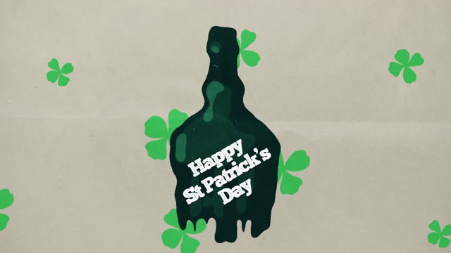 St Patricks Day Ink Logo Reveal