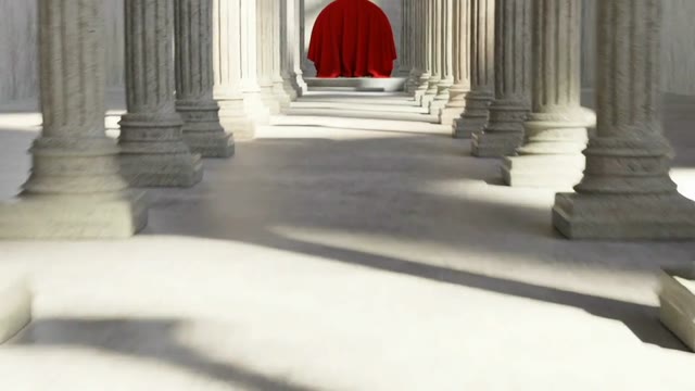 Cloth Logo Reveal Pillar 3D
