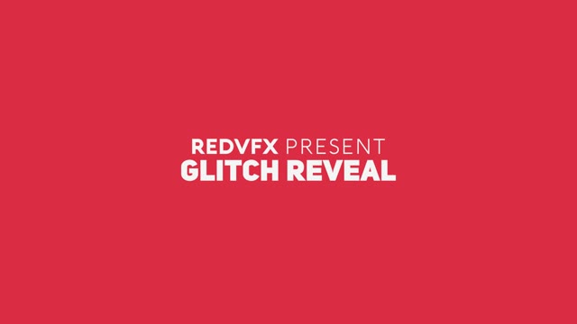 Glitch Logo Abstract Reveal