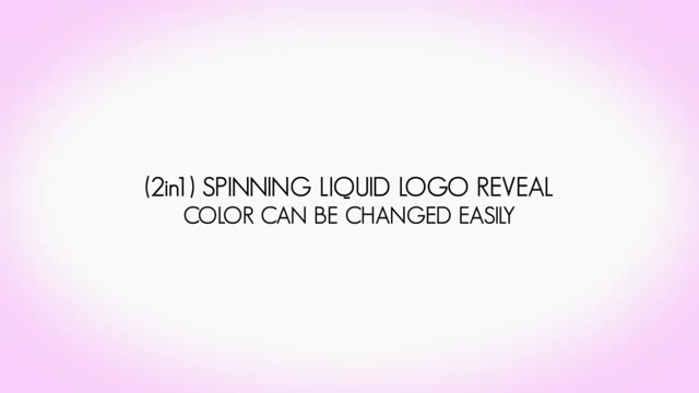Spinning Liquid Logo Reveal