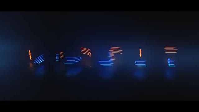 Neon Stroke Logo Reveal