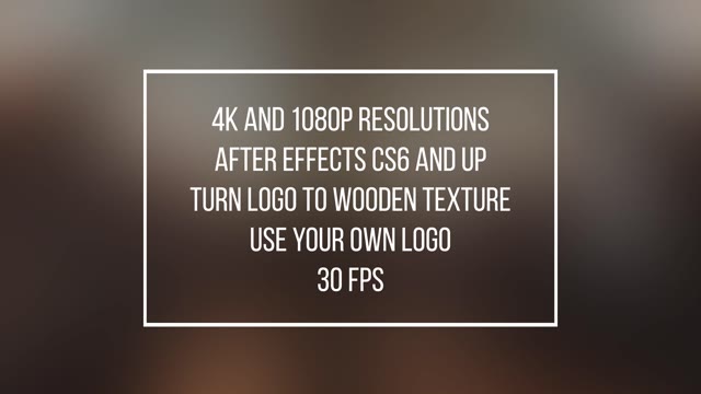 Wooden Logo Afterfx