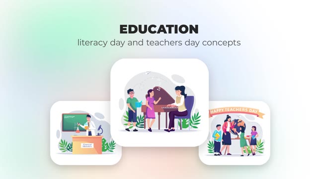 Education Literacy Day And Teachers Day Concepts