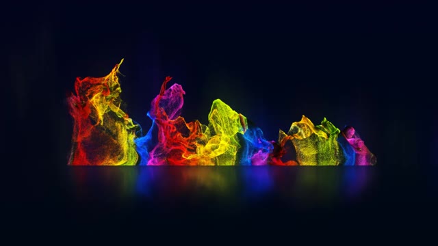 Rainbow Particles Logo Reveal