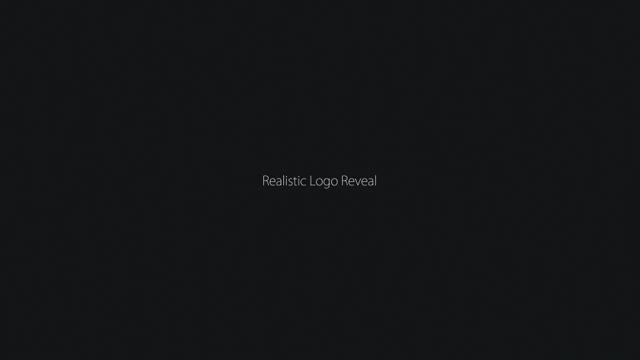 Realistic Logo Reveal