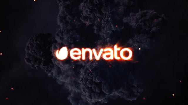 Fire Explosion Logo Photo Animation