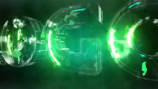 Neon Energy Glass Light Logo