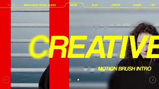 Brush Blur Visual Slides