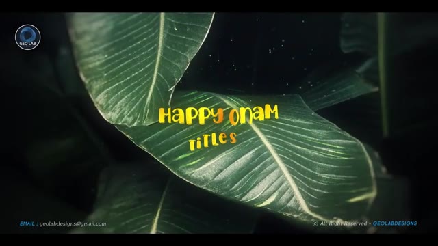 Happy Onam Titles