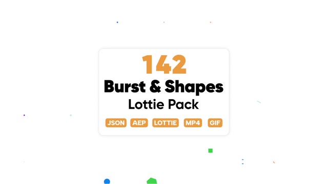 157 Bursts Shapes Lottie Pack