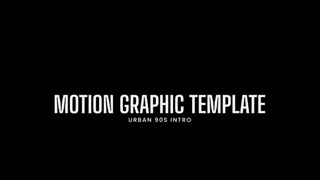 Introopening Urban 90S Set After Effects Project Files