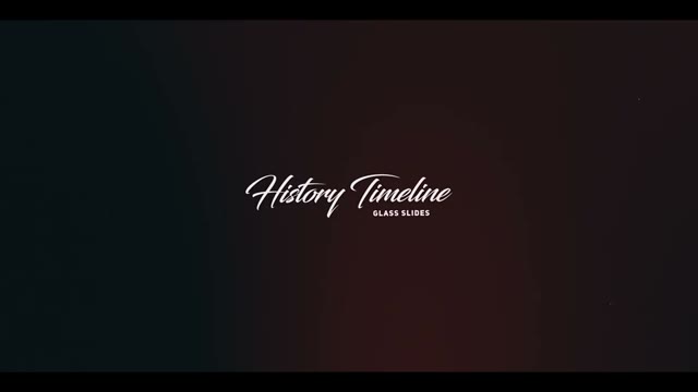 History Timeline Glass Slides