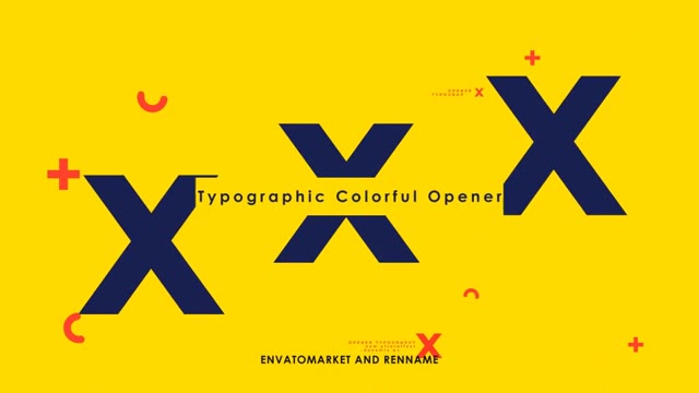 Colorful Typographic Intro