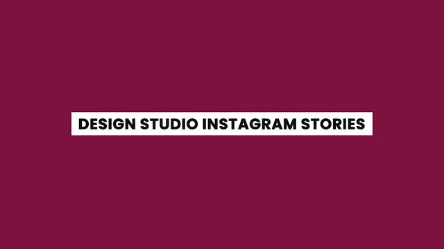 Design Studio Instagram Stories