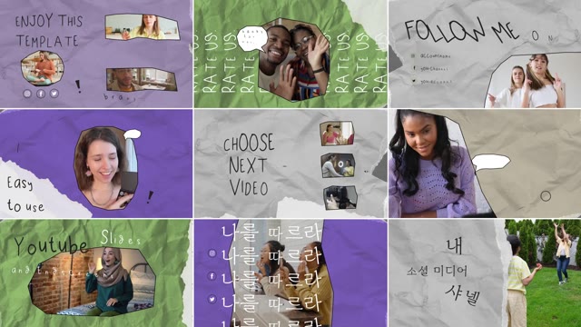 Social Media Slides And Endscreens For After Effects