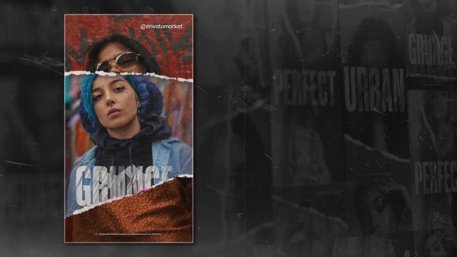 Grunge Vertical Paper Promo